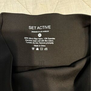 SET active size medium espresso leggings